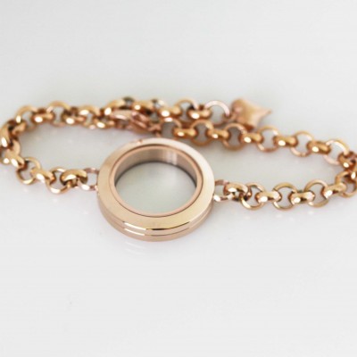 Locket Bracelet - Rose Gold